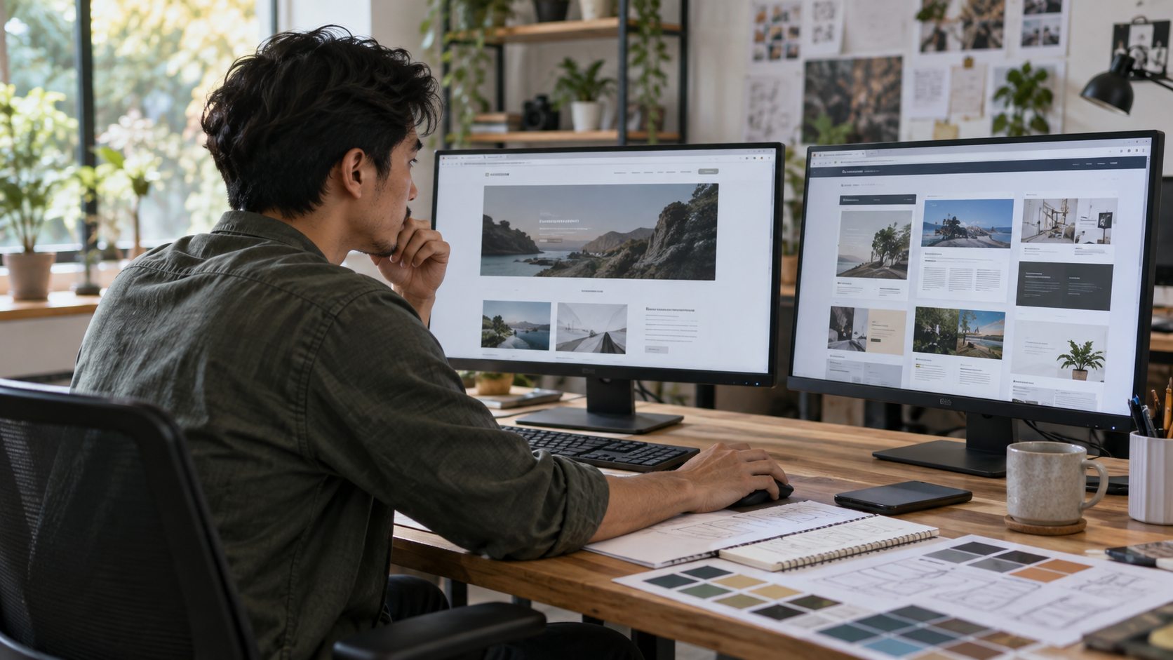 Perbandingan jasa web design murah dan template website instan