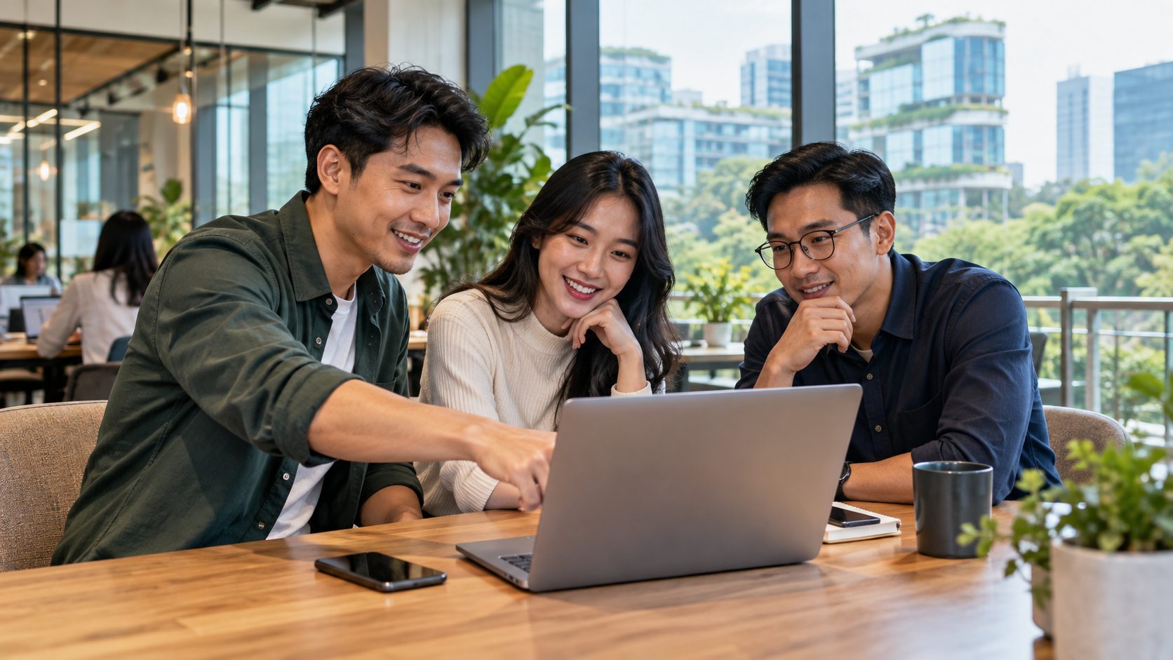 Startup meninjau website murah BSD di coworking space